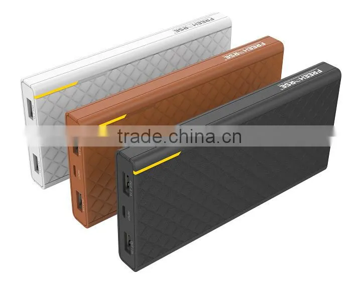 new 2a output portable quick charge 2.0 power bank 10800 mah