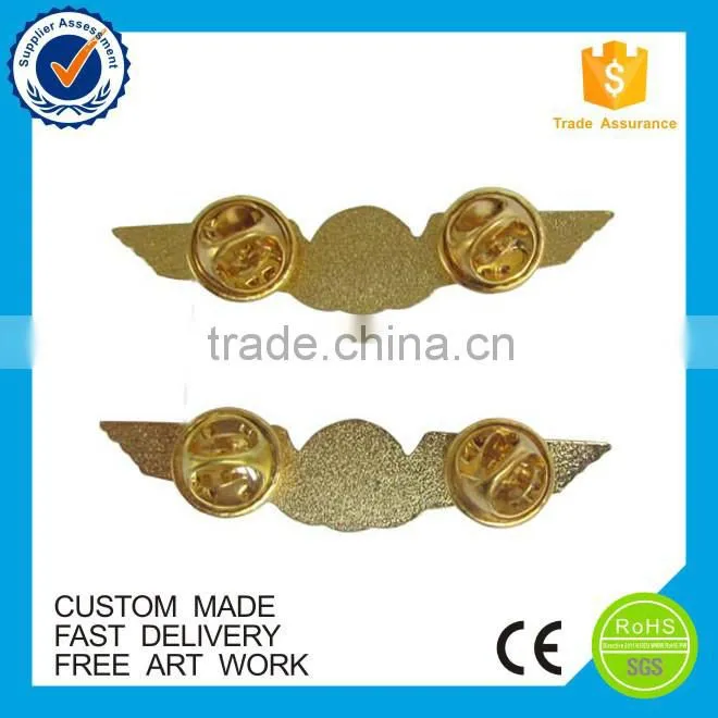 Flying Wings Badge Lapel Pins, custom wing lapel pin for flying club