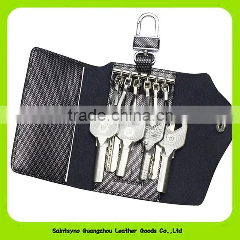 Best quality genuine leather keychain holder wallet key wallet 16116