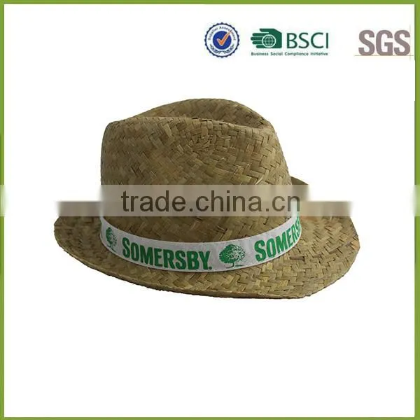 handmade custom chinese boate straw boater hat