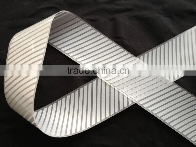 Silver reflective vinyl, heat transfer reflective tape for safety clothing