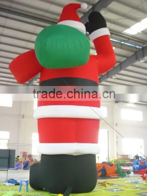 Factory price commercial customized design giant inflatable Santa Claus decoration