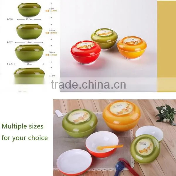 2014 colorful salad vegetable plastic fruit bowl