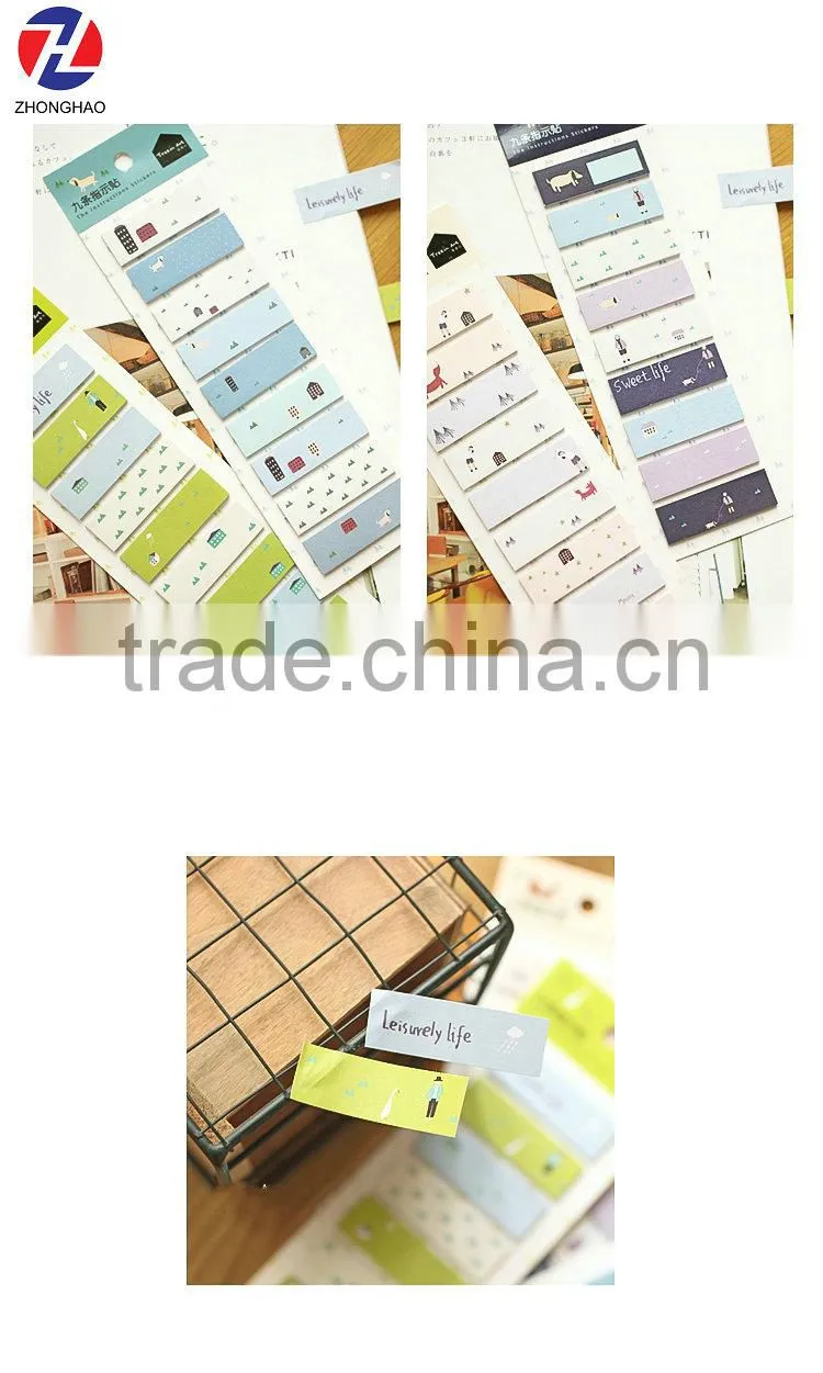 unique design mini memo high quality sticker notepad