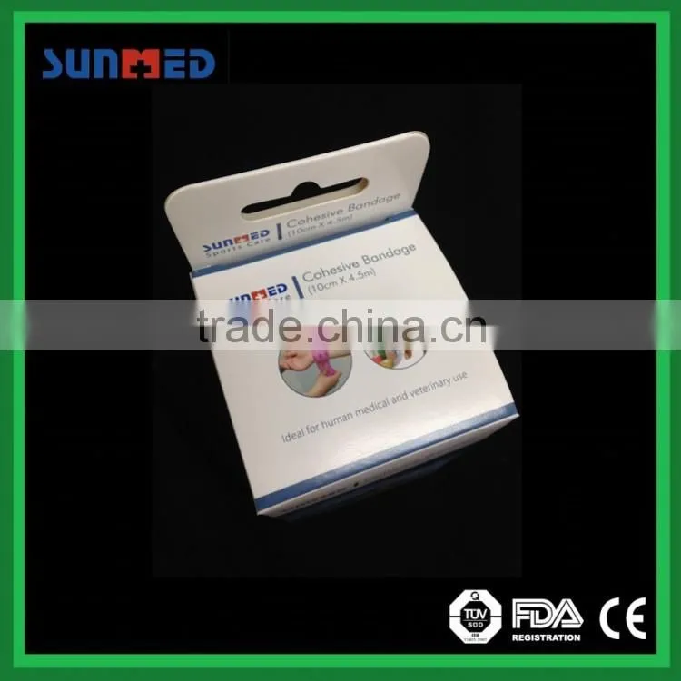 Cohesive bandage non woven
