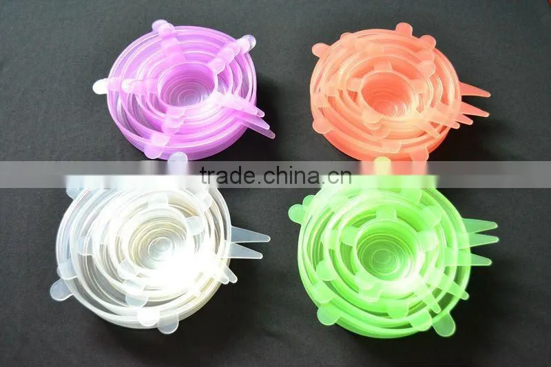 Silicone Covers Keep Food Fresh Safety Used In Microwave