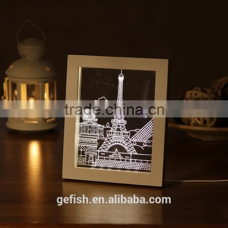Hot selling wood and plexiglass frames with low price