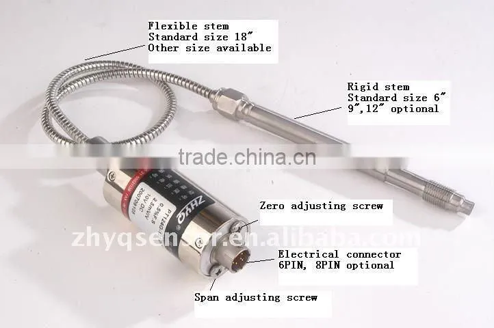 PT124B-124 flexible 0-10V melt pressure transducer for extruder machinery