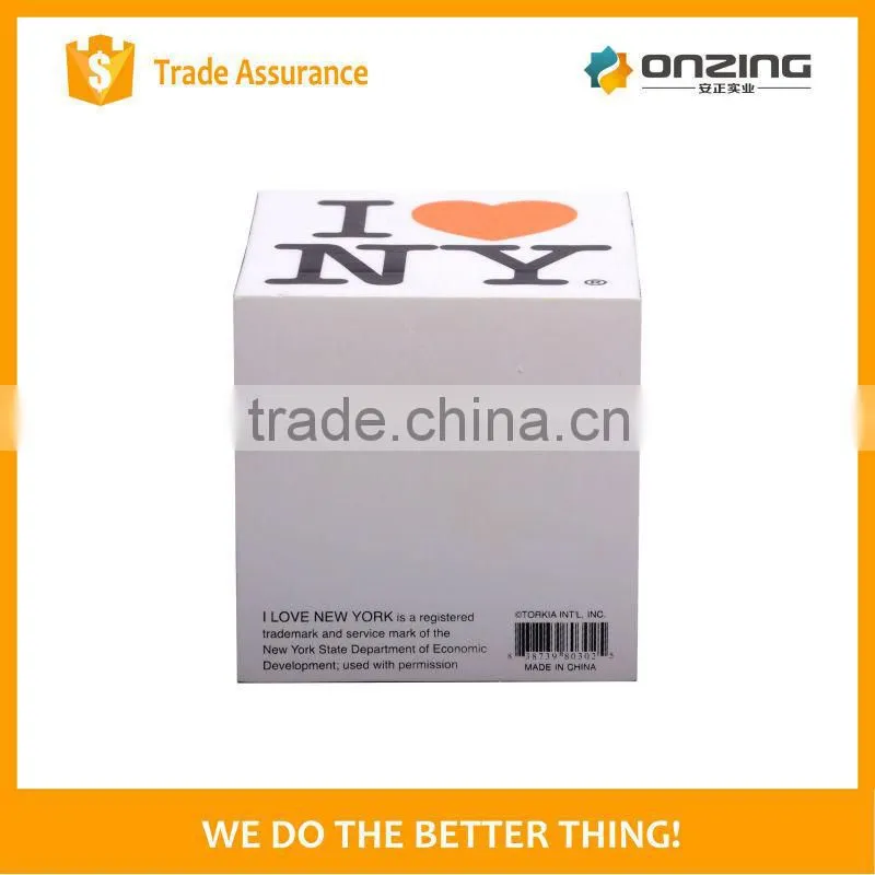 Custom printed paper block note cube memo cube