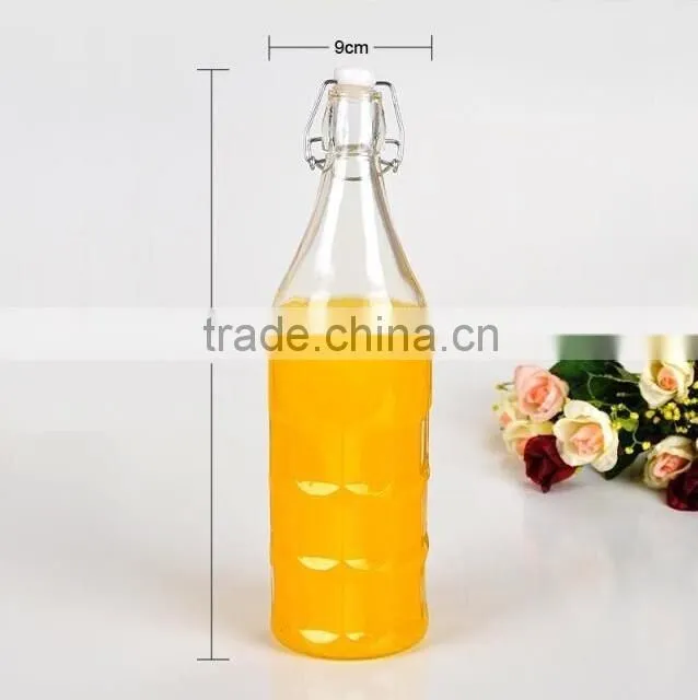 1000ml glass bottles with swing lid