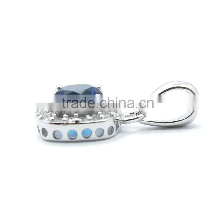 2014 fashion 925 sterling silver gemstone pendant