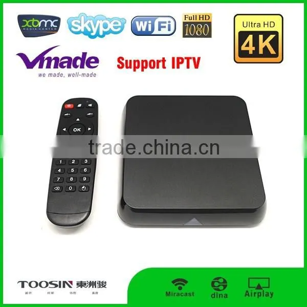 factory direct price Amlogic S812 CBMC Quad core 2G+8G 5G WIFI BIUETOOTH INTERNET SET TOP BOX smart android tv box