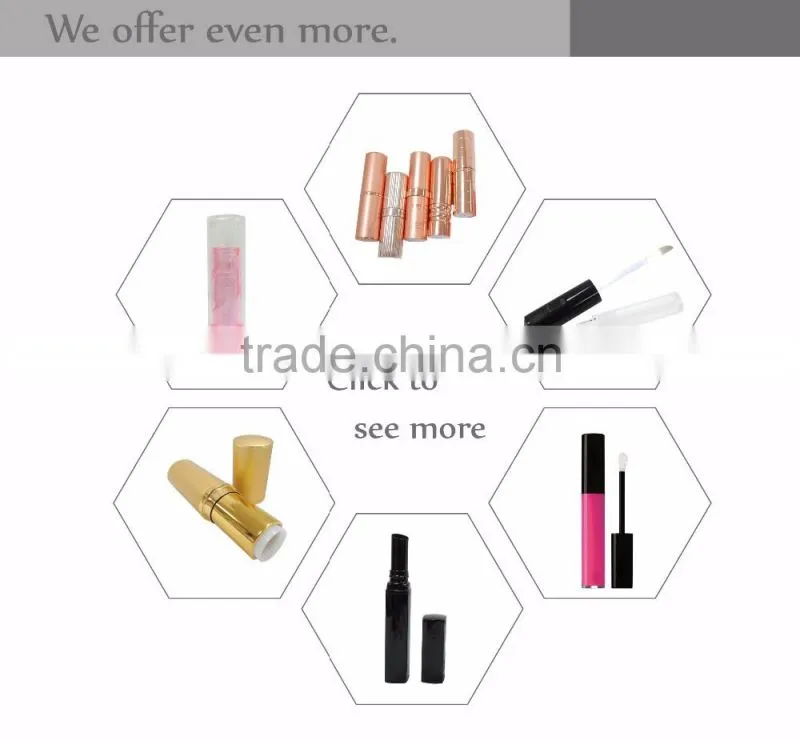 Fashion shining silver empty lipstick container for journey