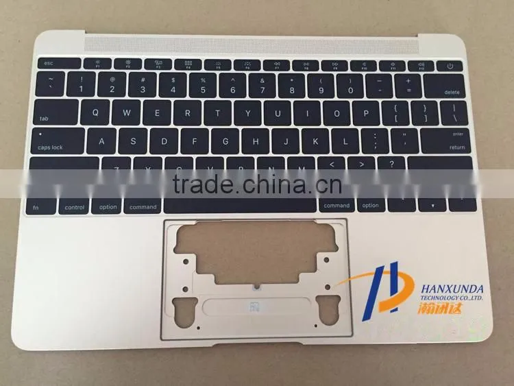 Wholesale Original Silver Topcase with US Layout keyboard for MacBook 12" A1534 palmrest no touchpad