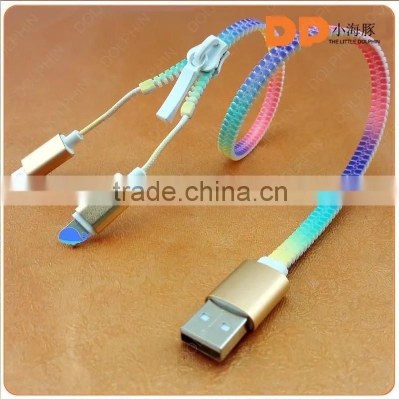 New Design 2 In 1 micro USB cable Charge and Sync USB Cable for mobile phones