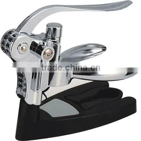 Zinc alloy deluxe lever-style rabbit corkscrew