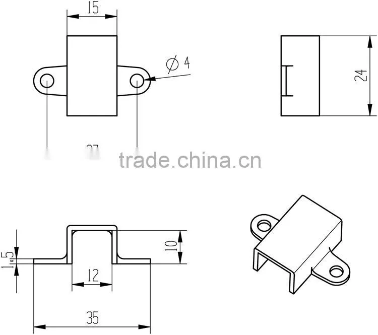DIY accessories N20 motor bracket No.4 fasteners bind
