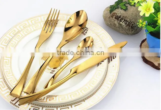 Matte copper PVD coating cutley set FDA LFGB standard North America Market