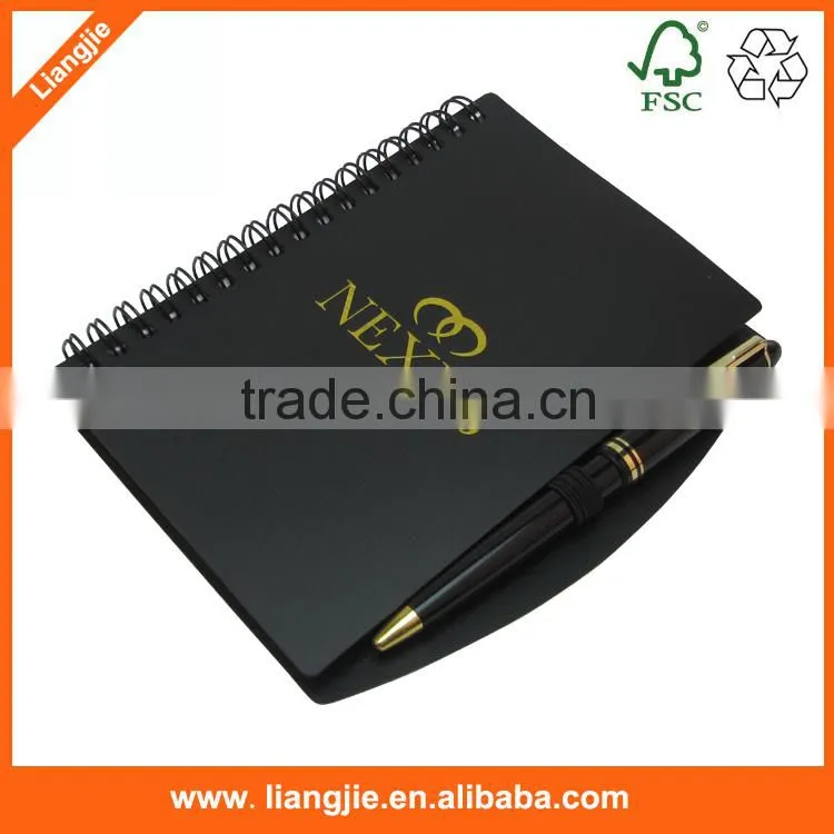 Colored sticky notepad combined magnet folder spiral notebook