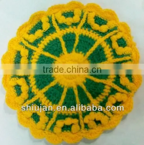 various cotton knitted flowers/ cheap crothet flower applique