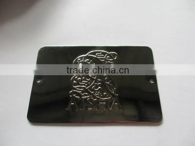 metal gun label, oval label, metal label, antque brass label, engraved label gun metal