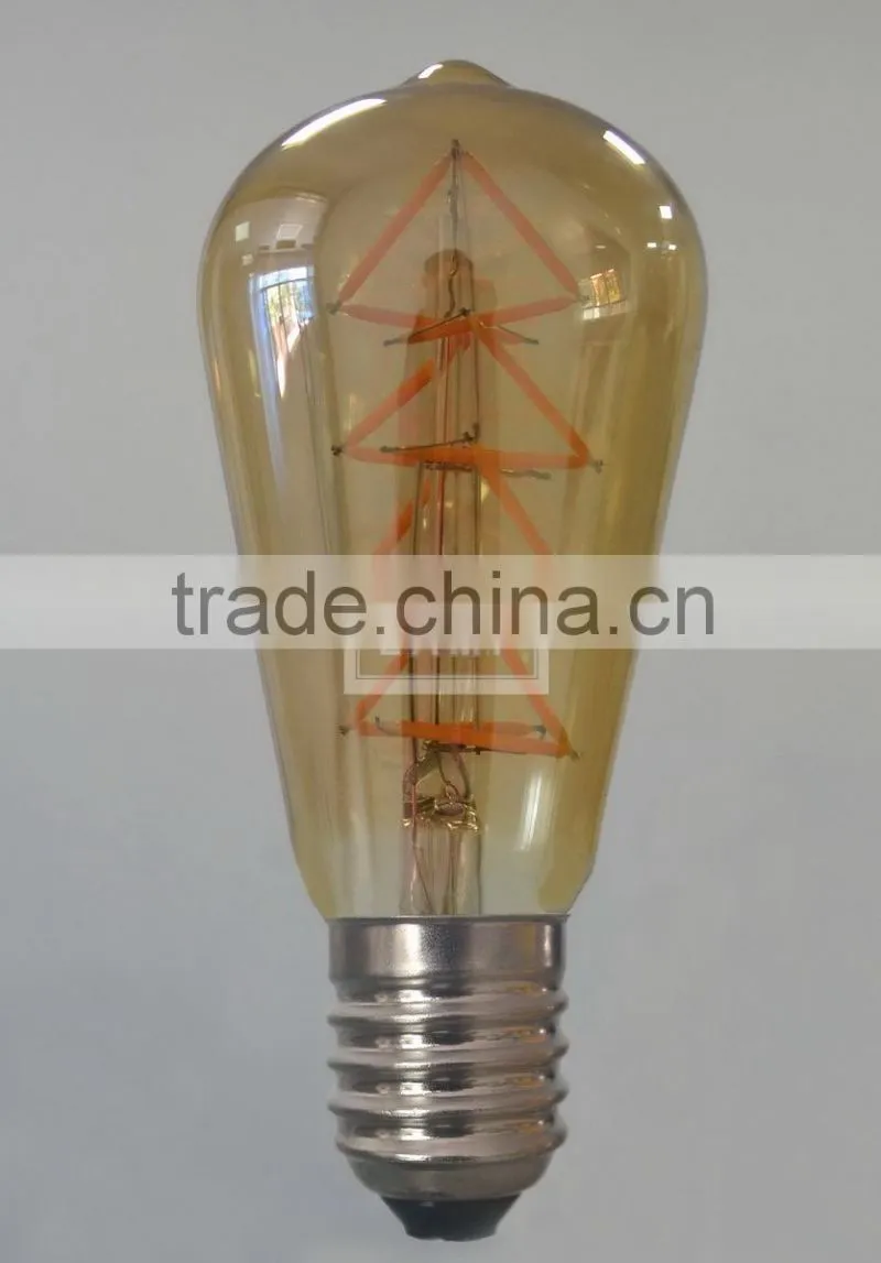 Scandinavianlamp's LED Vintage Edison Bulb LED Filament Bulb ST48,ST58