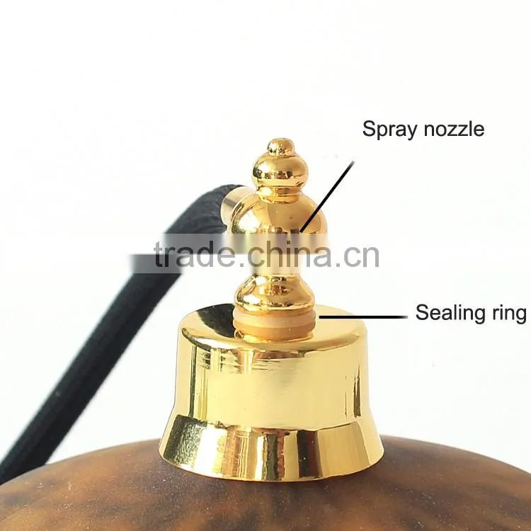 100ml hand blown modern leopard print frosted glass perfume bottle , airbag scent bottle
