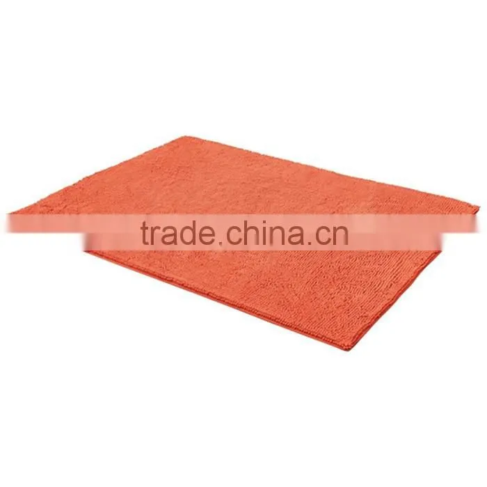 short pile microfiber chenille bath rug