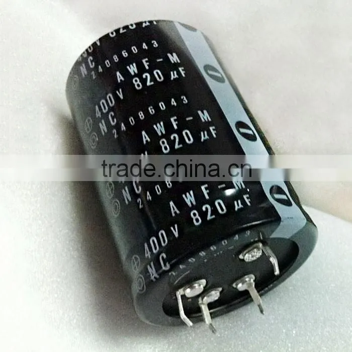820uf/400V 35*60 4 feets Screw aluminium electrolytic capacitor