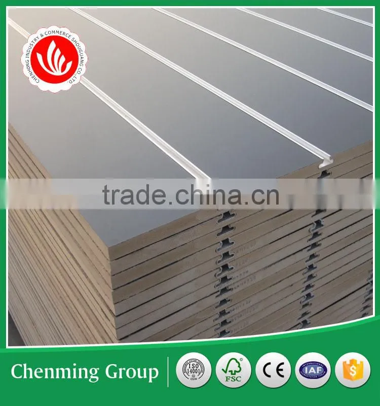 melamine slotted MDF panels