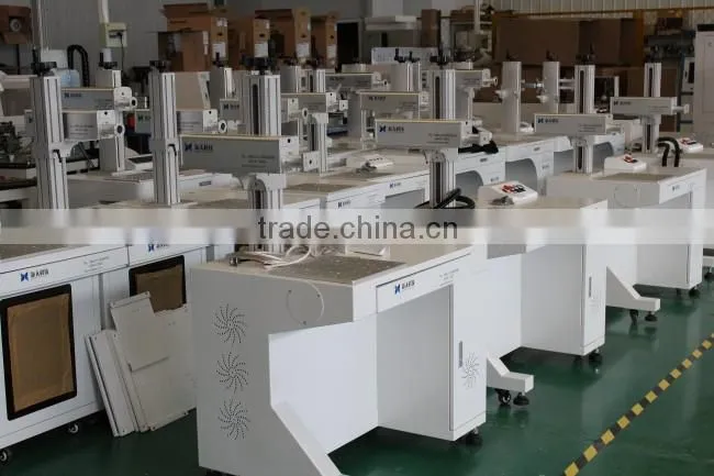 fiber laser marking machine on pace maker logo printing machine