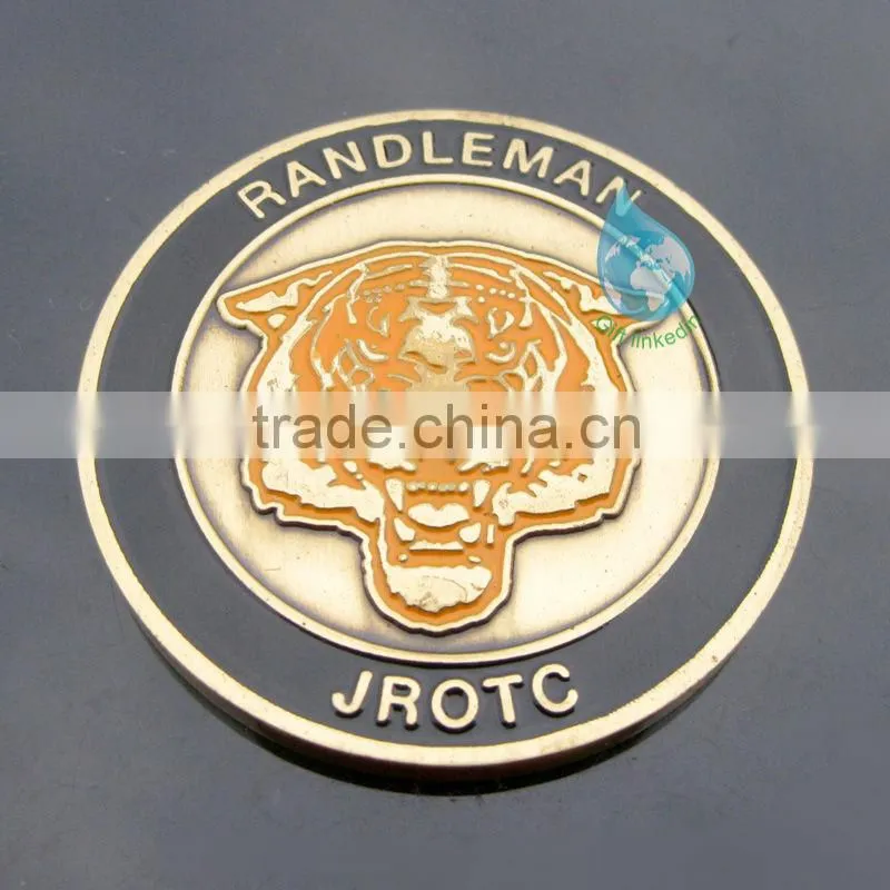 Red enamel souvenir coin for sale/promotional item custom made silver coins
