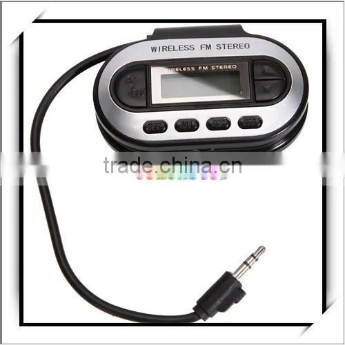 Car MP3 Player using Wireless FM Transmitter Black