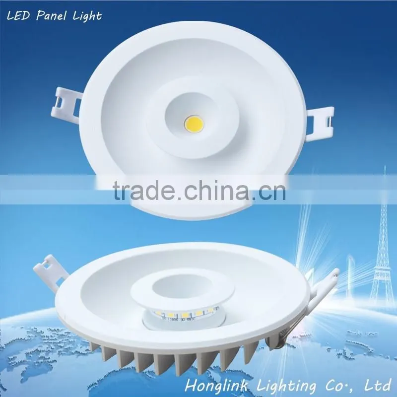 3w 6w 9w 12w 15w aluminum recessed LED panel downlight