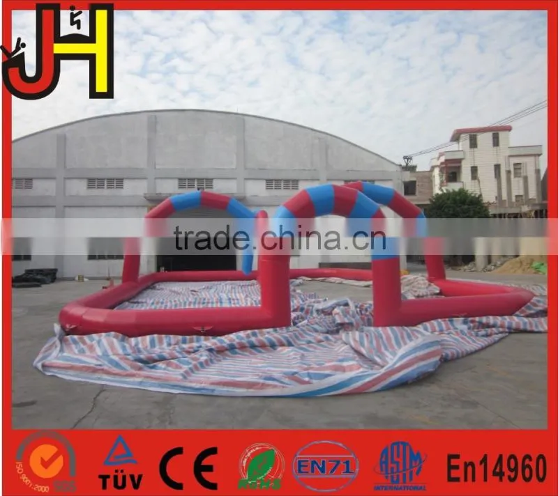 Best popular inflatable go kart track inflatable race track outdoor race track