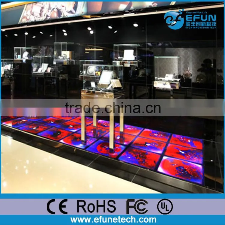 new design fashionable led decorative liquid floor,led dance floor