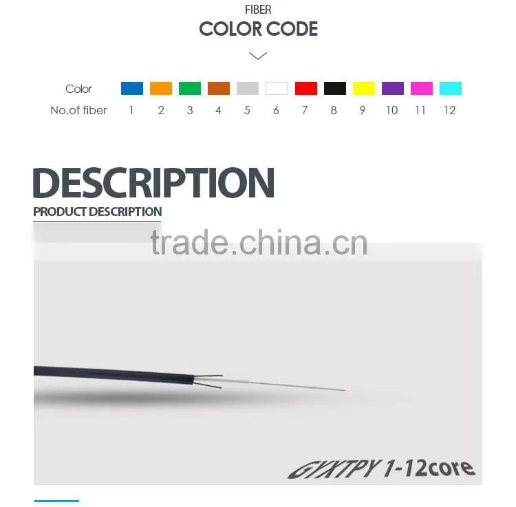 single mode 4 core oval type Outdoor FTTH Drop cable for Bahrain cabling operator