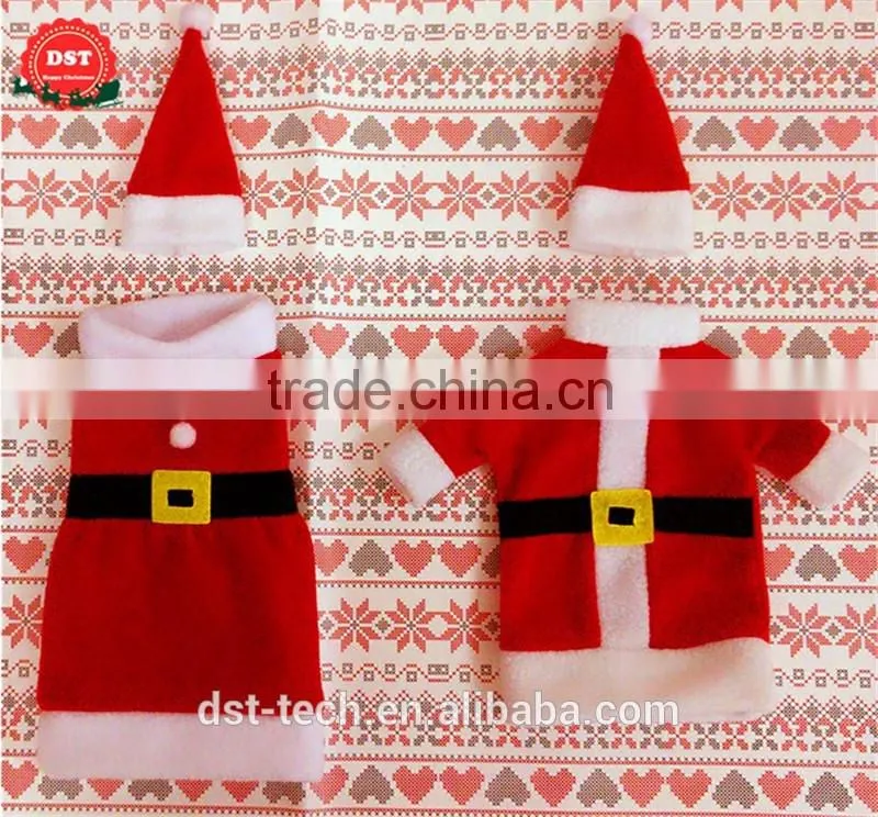Christmas wine bottle cover