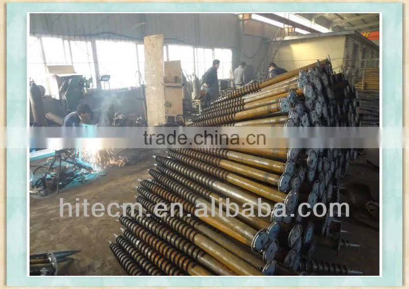 Ground screw earth anchor hot dip galv