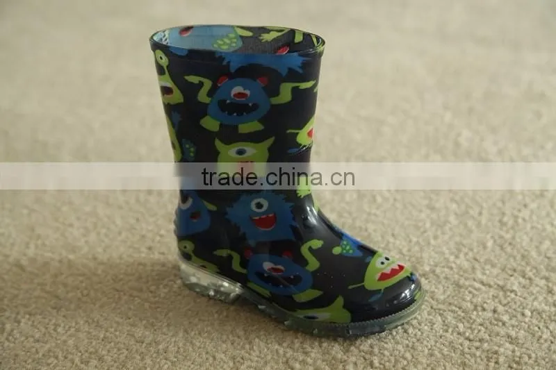 Kids Winter Warm Lining PVC Rain Boots