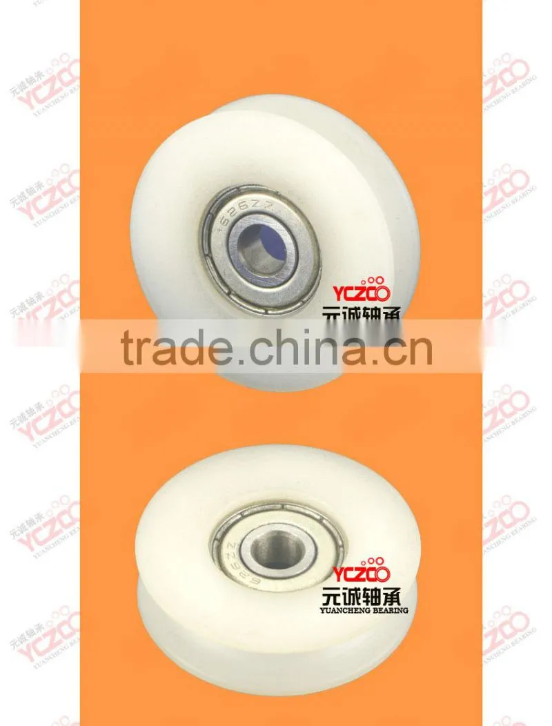 Miniature standard wardrobe roller/sliding closet door pulley