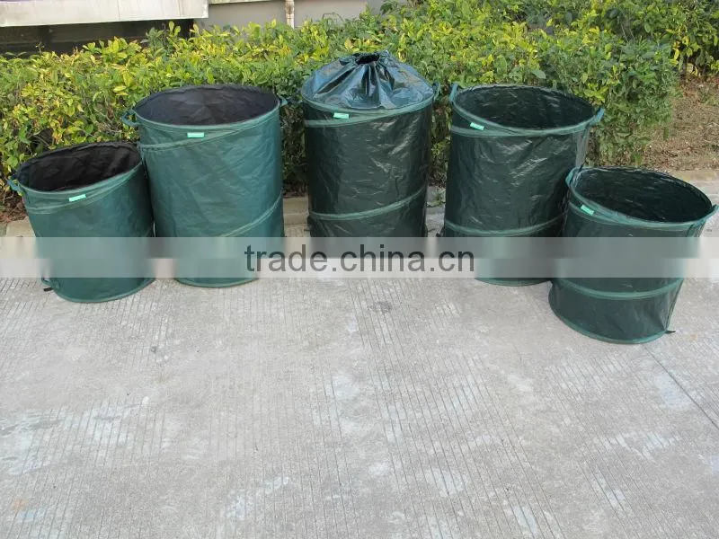 flower printed 600D PE extra strong collapsible pop up garden bag