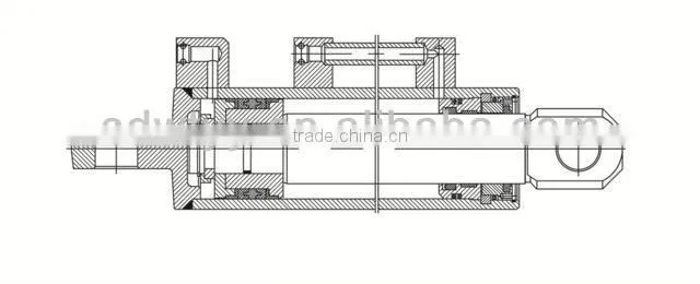 hydraulic cylinder for dust cart