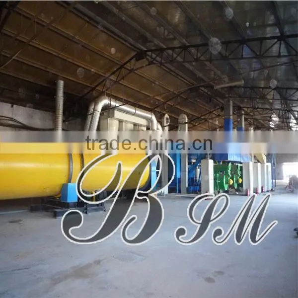 BSM continuous working drum rotary dryer / rotary drier machine