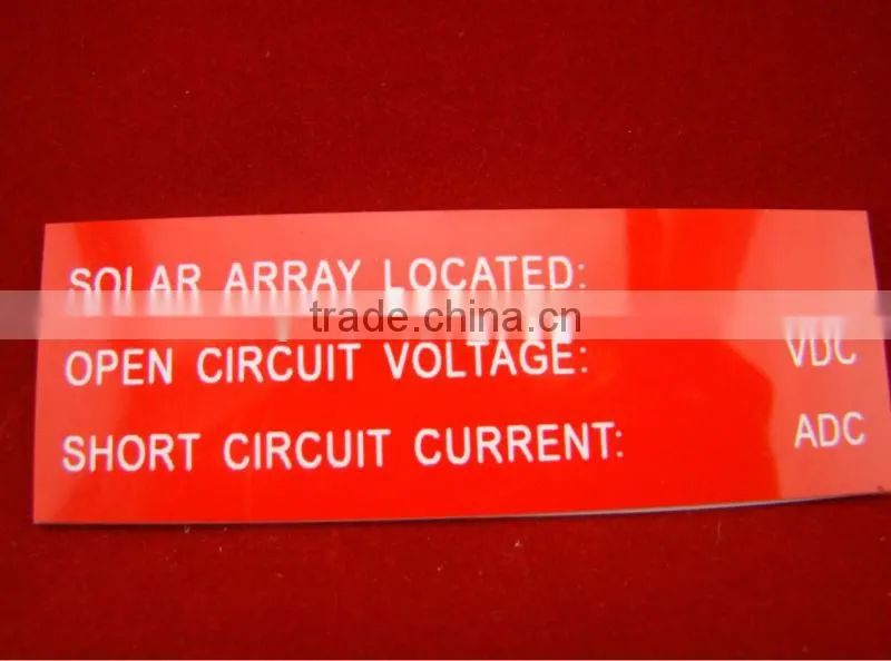 ABS Plastic Label Sheet