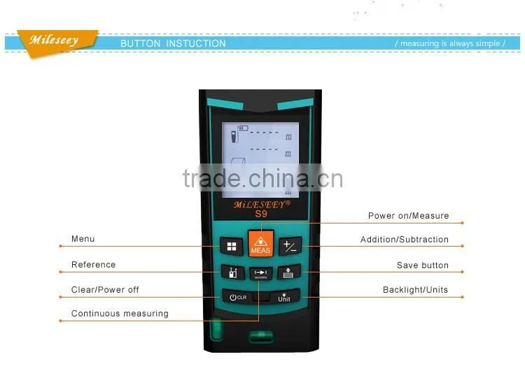 100M Distance Meter Laser Distance Meter Digital Measurement
