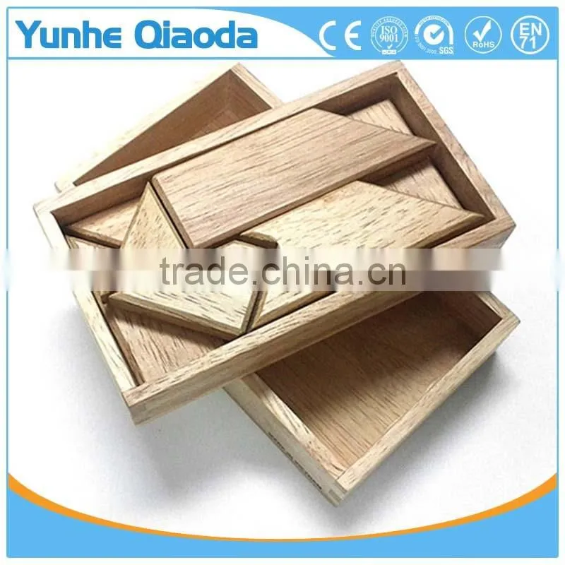 top quolity Wooden Tangram Jigsaw Puzzle - Unique Wooden Toys for Kids and Adults Gifts