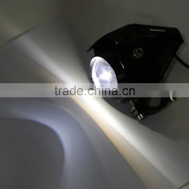 2 X U5 125W LED Spot Fog Head Lamp For Motorcycle Car Bicycle Boat Truck