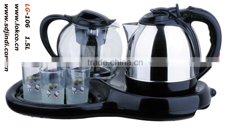 electric kettle with teapot set, CB CE certificate
