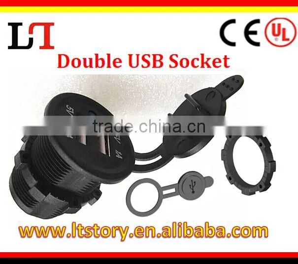 Mobile Phone Use and Electric Type USB Universal Phone Charger for Motorcycles